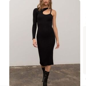 NWT| Moon River Cutout Midi Sweater Dress